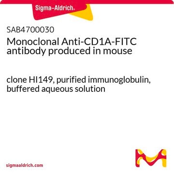 Monoclonal Anti-CD1A-FITC antibody produced in mouse clone HI149, purified immunoglobulin, buffered aqueous solution