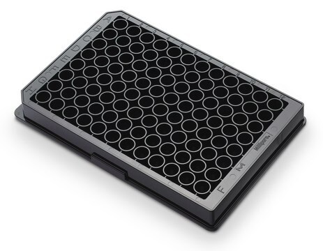 MultiScreen&#174; 96-Well-Platte flat bottom black polystyrene plate, non-sterile, pkg of 40&#160;plates