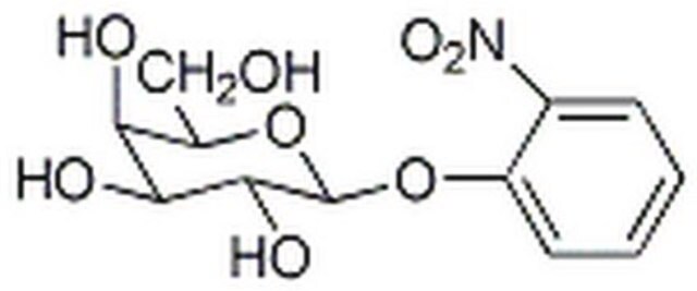 o-Nitrophenyl-&#946;-D-galactopyranosid A &#946;-galactosidase substrate for colorimetric and EIA applications; counterpart of widely used pNPP/alkaline phosphatase substrate.