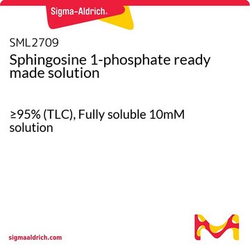 Sphingosine 1-phosphate ready made solution &#8805;95% (TLC), Fully soluble 10mM solution