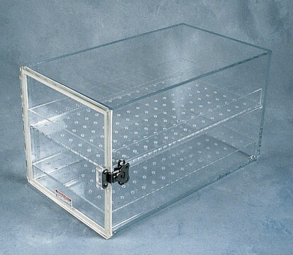 Aldrich&#174; Trockenmittelschrank H × W × D 7&#160;in. × 7&#160;in. × 10&#160;in., 2 trays, clear