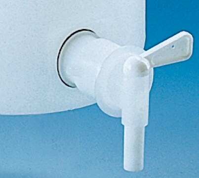 BRAND&#174; stopcock for storage / aspirator bottles and drums polypropylene