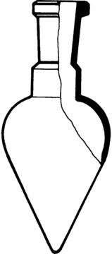 Lenz&#174; pear shaped flask capacity 25&#160;mL