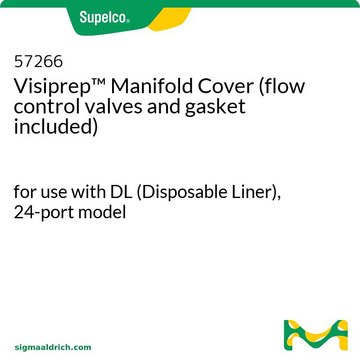 Couvercle pour collecteur Visiprep&#8482; (vannes de contrôle du débit et joint inclus) for use with DL (Disposable Liner), 24-port model