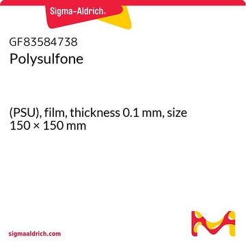 Polysulfone (PSU), film, thickness 0.1&#160;mm, size 150 × 150&#160;mm