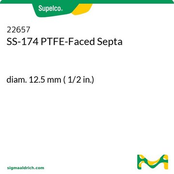 SS-174 PTFE-Faced Septa diam. 12.5&#160;mm ( 1/2&#160;in.)