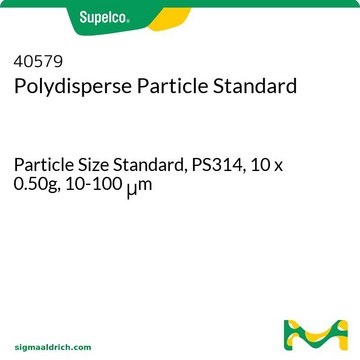 Polydisperse Particle Standard Particle Size Standard, PS314, 10 x 0.50g, 10-100&#160;&#956;m