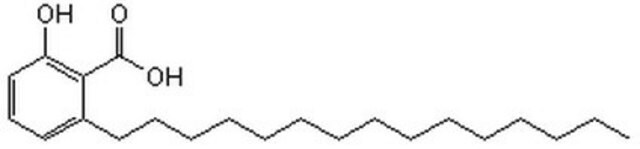 Anacardinsäure The Anacardic Acid, also referenced under CAS 16611-84-0, modulates the biological activity of Anacardic. This small molecule/inhibitor is primarily used for Cell Structure applications.