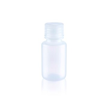 Wheaton&#174; Leak Resistant Bottle capacity 30&#160;mL, low-density polyethylene bottle, natural bottle, narrow-mouth bottle, bottle diam. × H 32&#160;mm × 69&#160;mm, 20-410