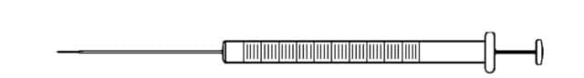 Hamilton&#174; syringe, 700 series, cemented needle, pt.#5 750N, volume 500&#160;&#956;L, needle size 22 ga, needle L 51&#160;mm (2&#160;in.)