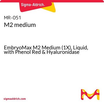 M2 medium EmbryoMax M2 Medium (1X), Liquid, with Phenol Red &amp; Hyaluronidase