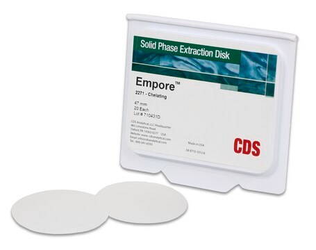 Empore&#8482; SPE Disks Chelating resin, diam. 47&#160;mm, pk of 20