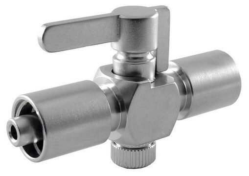 Perfektum&#174; Einweg-Hahn mit Überwurfmutter Male Luer lock to male Luer lock, not unidirectional