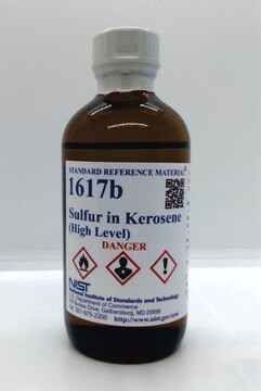 Sulfur in kerosene NIST&#174; SRM&#174; 1617b, (high level)