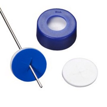 Wheaton&#174; Microliter Snap Caps With Septa dark blue PTFE/silicone cap