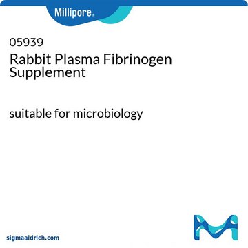 Suplement fibrynogenu z osocza królika suitable for microbiology