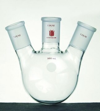 Synthware&#8482;&nbsp;three neck round bottom flask with angled side necks bottle capacity 3000&#160;mL, side joint: ST/NS 24/40