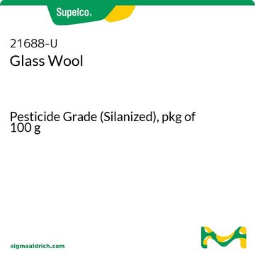 Glass Wool Pesticide Grade (Silanized), pkg of 100&#160;g