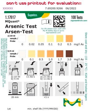 Test na obecność arsenu colorimetric, As 0.02-3&#160;mg/L, MQuant&#174;