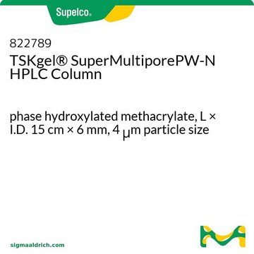 TSKgel&#174; SuperMultiporePW-N HPLC Column phase hydroxylated methacrylate, L × I.D. 15&#160;cm × 6&#160;mm, 4&#160;&#956;m particle size