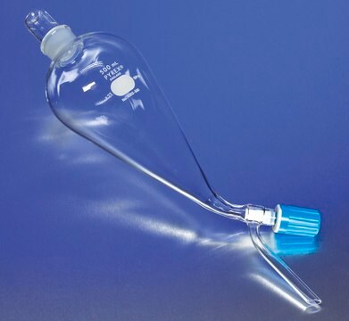 Pyrex&#174; Squibb separatory funnel, ST stopper, Rotaflo&#174; stopcock size 250&#160;mL