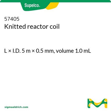 Knitted reactor coil L × I.D. 5&#160;m × 0.5&#160;mm, volume 1.0&#160;mL