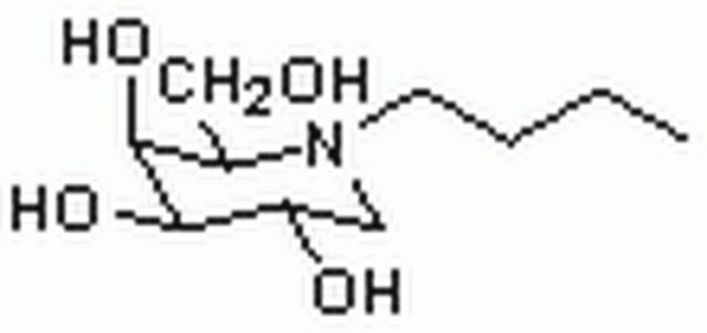 N-(n-Butyl)deoxygalactonojirimycin A potent and selective inhibitor of &#945;-D-galactosidase.