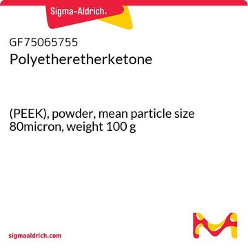 Polyetheretherketone (PEEK), powder, mean particle size 50&#181;m, weight 100&#160;g