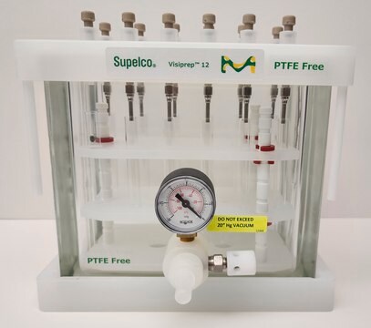 Visiprep&#8482; SPE 真空マニフォールド、PTFE フリー standard, 12-port model