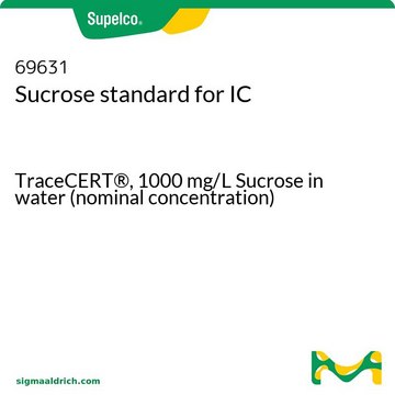 Sucrose standard for IC TraceCERT&#174;, 1000&#160;mg/L Sucrose in water (nominal concentration)