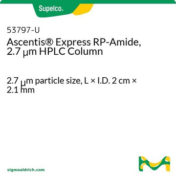 Ascentis&#174; Express RP-アミド, 2.7 &#956;m HPLCカラム 2.7&#160;&#956;m particle size, L × I.D. 2&#160;cm × 2.1&#160;mm