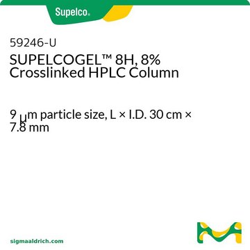 SUPELCOGEL&#8482; 8H, 8% Crosslinked HPLC Column 9&#160;&#956;m particle size, L × I.D. 30&#160;cm × 7.8&#160;mm