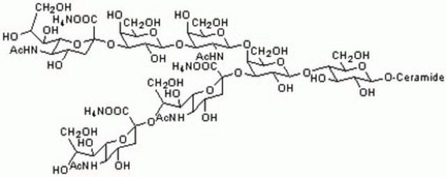 三唾液酸四己糖神经节苷脂(GT1b)三铵盐，牛脑 Inhibits Con A-stimulated mitogenesis in murine T cells.