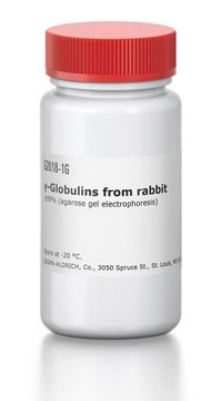 &#947;-Globulins from rabbit &#8805;99% (agarose gel electrophoresis)