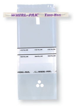 Whirl-Pak&#174; Thio-Bag&#174;, Waste Water Sampling Bag capacity 500&#160;mL (17&#160;oz), W × L × thickness 15&#160;cm × 23&#160;cm × 0.076&#160;mm