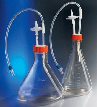 Corning &#174;锥形细胞培养瓶，带汲取管的0.2&#956;通气孔 1L Erlenmeyer Flask w/ Vent Cap, flat bottom, tubing I.D. ¼ in., polycarbonate, sterile, 4/cs