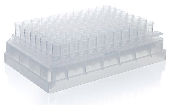 BRAND&#174; full rack with lid and tubes Includes 96 coded 1.2 mL tubes