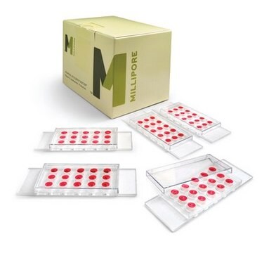 Kit de test de &#181;-migration Millicell&#174; This Kit overcomes the limitations of traditional multiwell migration assays. Its microfluidic, low-volume technology promotes a stable, diffusion-generated concentration gradient that is consistently linear &amp; lasts for more than 48 hours.