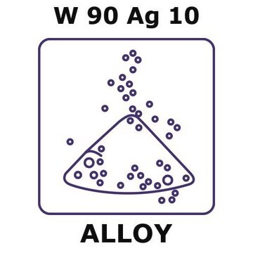 Tungsten-silver alloy, W90Ag10 powder, 150micron max. particle size, alloy pre-cursor, 20g