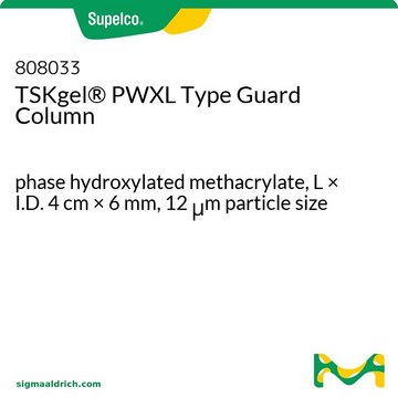 Précolonne TSKgel&#174; PW série GFC phase hydroxylated methacrylate, L × I.D. 4&#160;cm × 6&#160;mm, 12&#160;&#956;m particle size