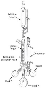 Aldrich&#174; falling-film distillation head Micro, one-piece design, Overall L 325&#160;mm, O.D. 28&#160;mm, joint: ST/NS 14/20