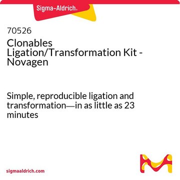 Clonables Ligation/Transformation Kit - Novagen Simple, reproducible ligation and transformation&#8212;in as little as 23 minutes