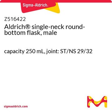 Aldrich&#174; single-neck round-bottom flask, male capacity 250&#160;mL, joint: ST/NS 29/32