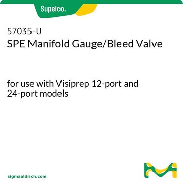 SPE-Verteilermessgerät/Entlüftungsventil for use with Visiprep 12-port and 24-port models