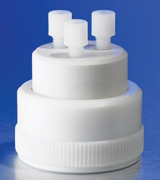 Pyrex&#174; three-hole mobile phase delivery screw cap GL 45 cap