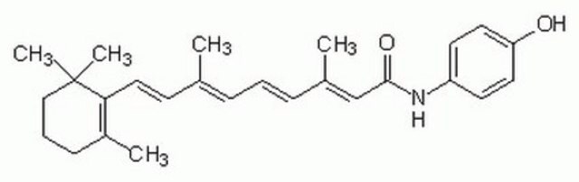 4-hydroksyfenyloretynamid A synthetic amide of all-trans retinoic acid (RA) that displays reduced toxicity relative to RA while maintaining significant biological activity.