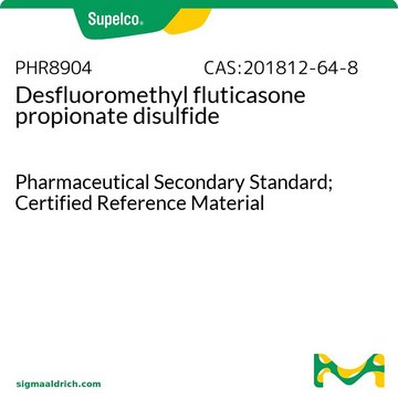 Desfluoromethyl fluticasone propionate disulfide Pharmaceutical Secondary Standard; Certified Reference Material