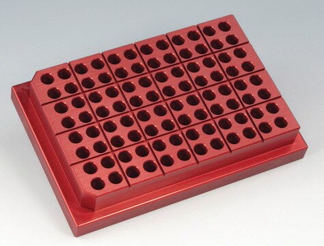 铝制加热/冷却块 for 0.2 mL PCR tubes/plates, 96-wells