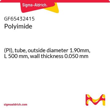 Polyimide (PI), tube, outside diameter 1.90mm, L 500&#160;mm, wall thickness 0.050&#160;mm