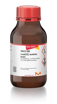 Lead(II) acetate basic LR, anhydrous, 72-75% Pb basis, 21.5-24% acetic acid basis